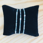 Schmuckkissen schwarz ca. 9x8 cm